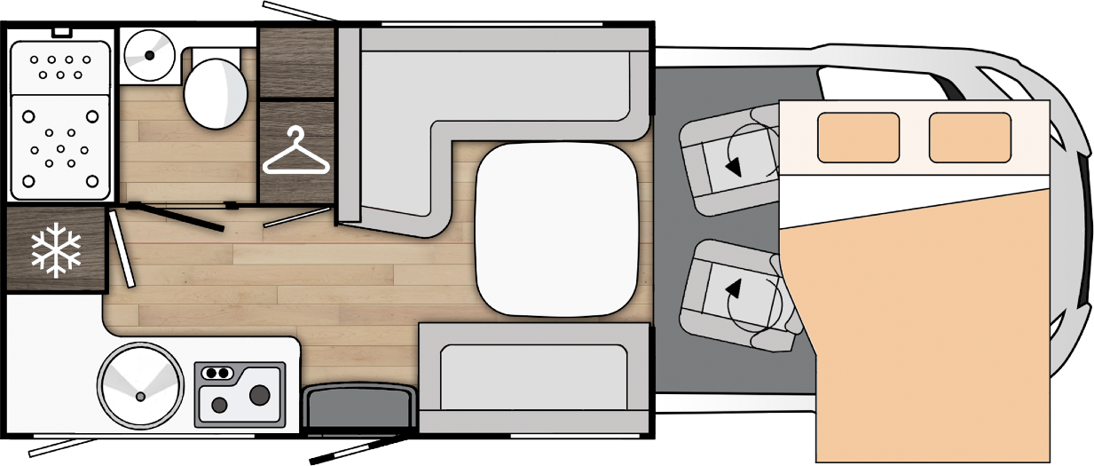 Grundriss des Benimar Tessoro T481